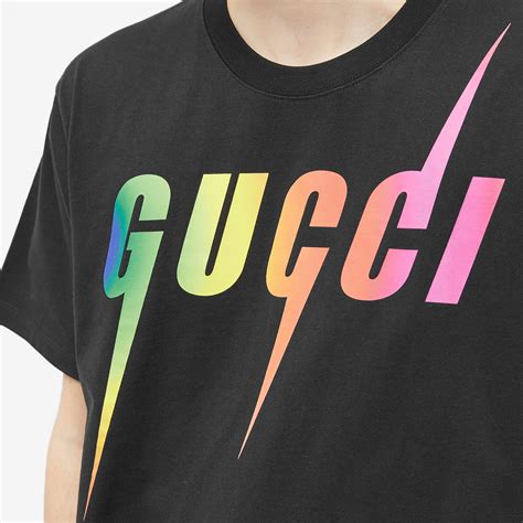 gucci rainbow jacket|black gucci rainbow blade shirt.